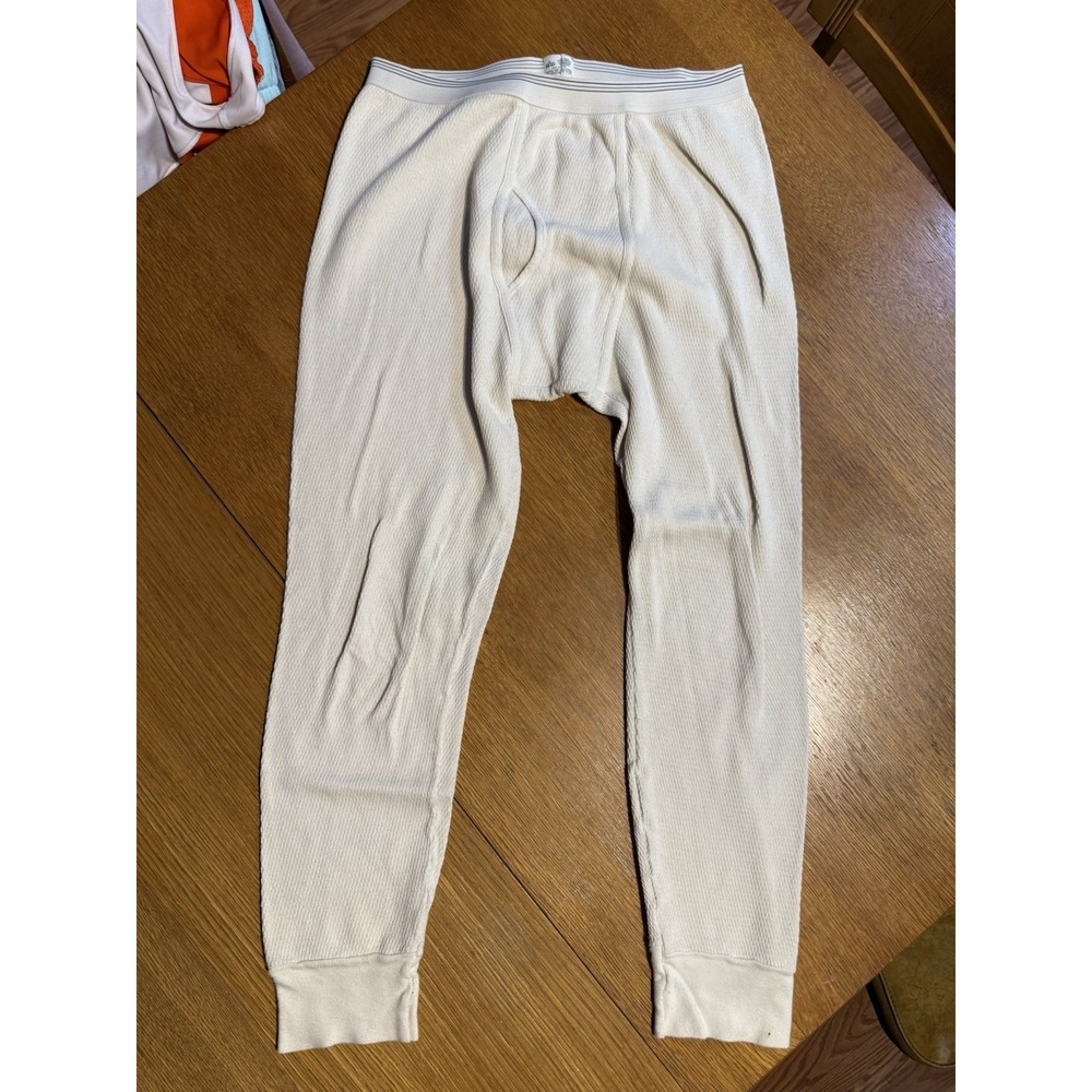 Vintage Military‎ Thermal Pants Waffle Knit Long Johns Mens L 38–40 USA